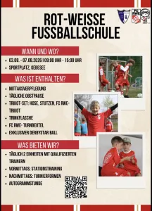 Rot-Weiße Fußball Ferienschule in Gebesee